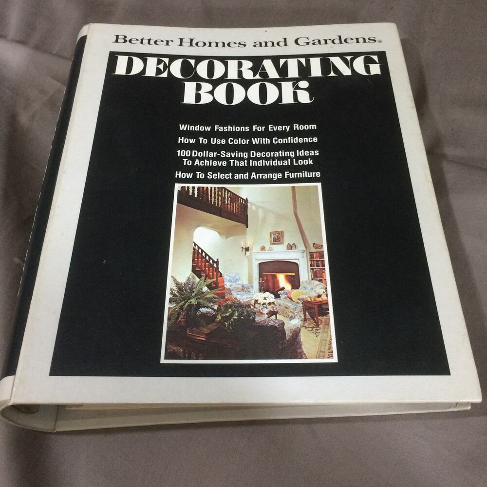 Vintage 1975 Better Homes Gardens Decorating Book Ring Binder Retro 70s Interior